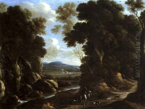 Paysage Boise Anime De Chasseurs - view 1