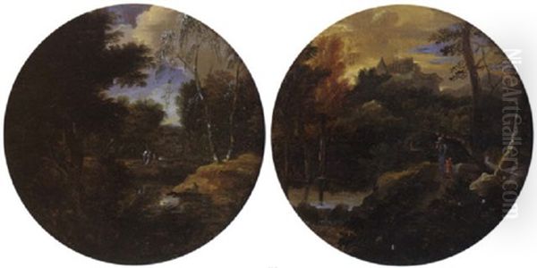 Paysage De Foret Avec Agar Et Ismail - view 1