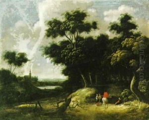 Landskap Med Ryttare by Jacques d' Arthois