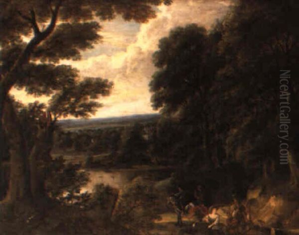 Landskap Med Jaktsallskap - view 1