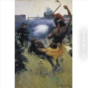 Siege Of Fort Boonesboro by Stanley Massey Arthurs
