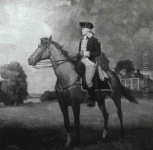 General George Washington On Horseback At Mount Vernon by Stanley Massey Arthurs