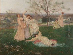 Fleurs De Printemps by Albert Emile Artigue