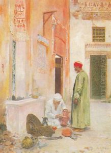 Arab Merchants by Albert Emile Artigue