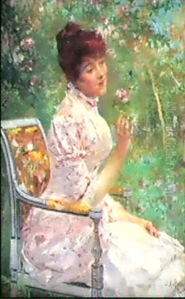 A Lady With A Rose - view 1