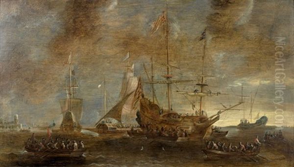 Marins Embarquant Dans Un Port A Bord De Chaloupes - view 1