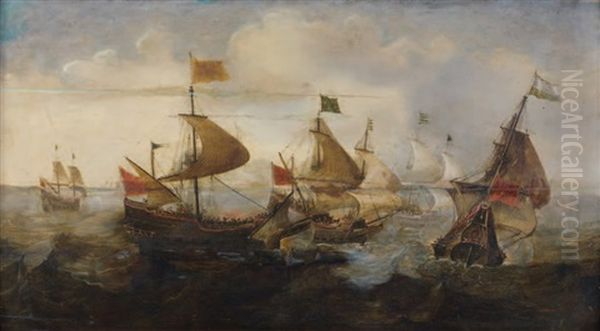 Combat Naval Contre Des Turcs - view 1