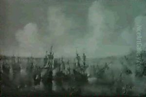 La Bataille De Lepante by Andries van Artvelt (Ertvelt)