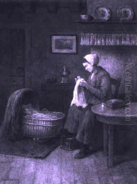 Mother And Child In An Interior - view 1