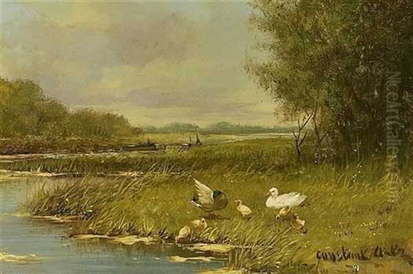 Ducks By The Pond - view 1