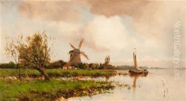 Mill Situated On A River - view 1