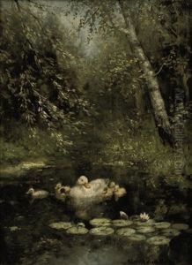 A Swim In The Pond by David Adolph Constant Artz