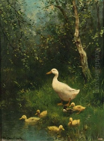 Ducks At The Waterside - view 1