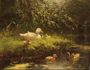 First Swim by David Adolph Constant Artz