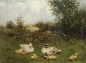 Ducks In The Dunes by David Adolph Constant Artz