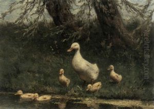 Duck With Her Ducklings