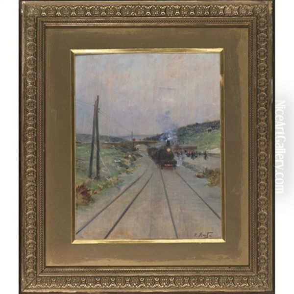Military On The Lookout (+ Locomotive At The Station, Pair) - view 1
