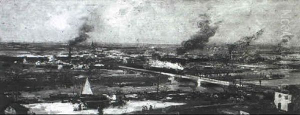 Vue D'alfortville Des Hauteurs De Charenton - view 1