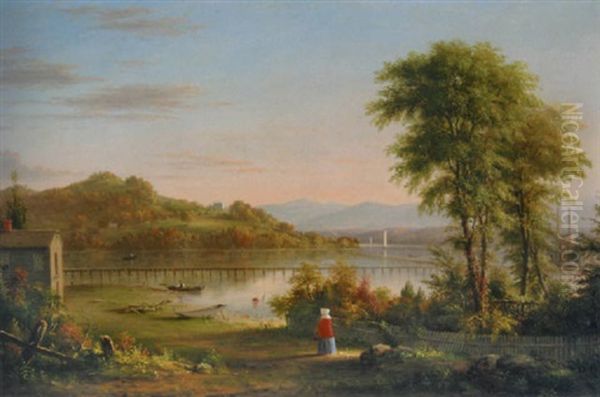 View Of Mt. Merino From Hudson, New York - view 1