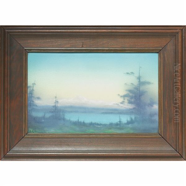 Mountain Landscape Plaque - view 1