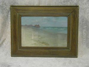 Beach Scene With Pier