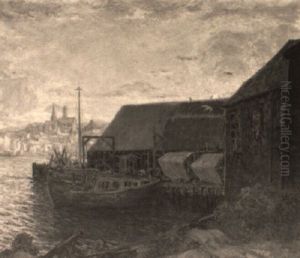 Bateaux De Peche A Quai, Le Soir