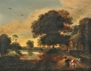 Landscape With Figures by Pieter Jansz van Asch