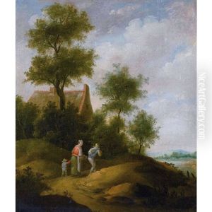 Landschaft Mit Bauernfamilie by Pieter Jansz van Asch