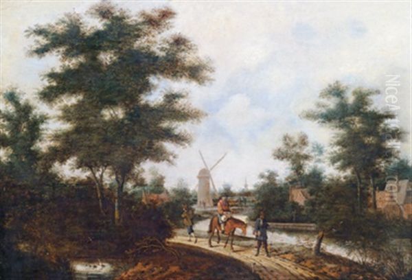 Reisende In Einer Hollandischen Flusslandschaft - view 1