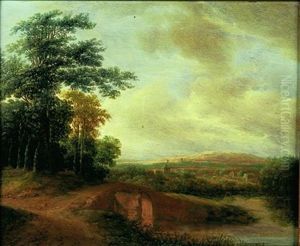 Paysage De Riviere Au Pont Paysage De Riviere Au Pont