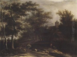 Landschaft Mit Hirten Und Fischern Landschaft Mit Hirten Und Fischern