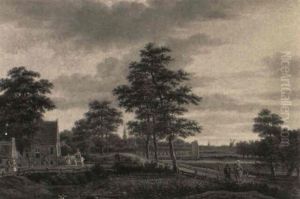 Landschaft In Der Umgebung Von Rotterdam by Pieter Jansz van Asch