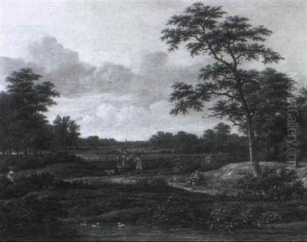 Horseman With His Page On A Path - view 1