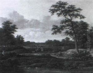 Horseman With His Page On A Path by Pieter Jansz van Asch