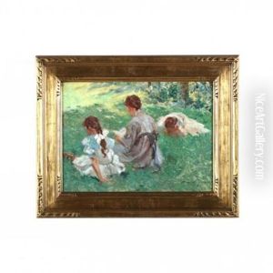 Study For On The Lawn by Edmund Marion Ashe