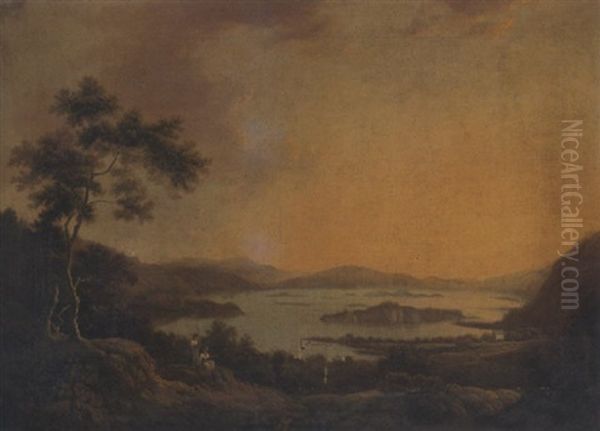 View Of Loch Lene, Lower Lake Killarney, With Old Muckross House In The Foreground - view 1
