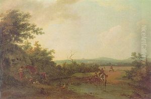 A Pastoral Scene (county Sligo?) With A Distant View Of Cummin House, The Residence Of John Ormsby, Esq. A Pastoral Scene (county Sligo?) With A Distant View Of Cummin House, The Residence Of John Ormsby, Esq.