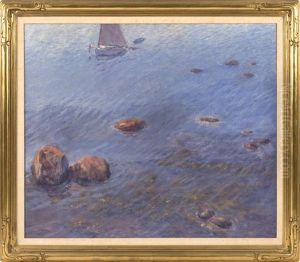 Cat Boat Going Through Cuttyhunk by Clifford Warren Ashley