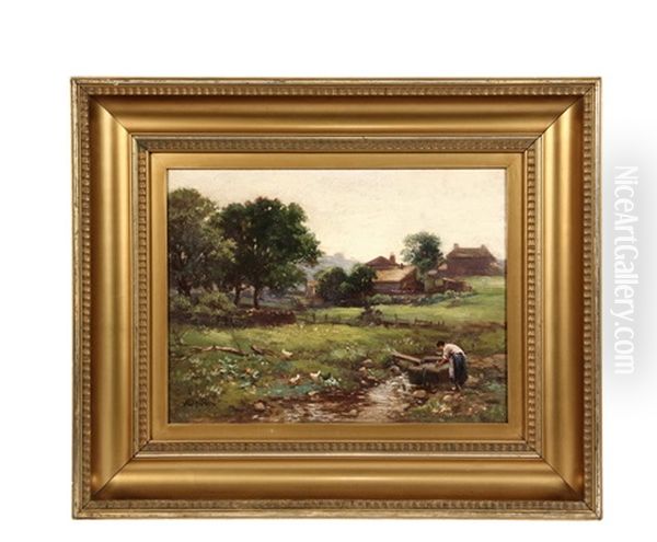 Woman At Farm Spring - view 1