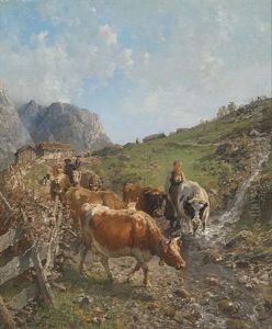Morgen Paa Saeteren by Anders Monsen Askevold