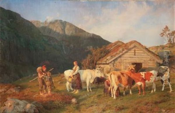 Troupeau Et Bergers En Alpage - view 1