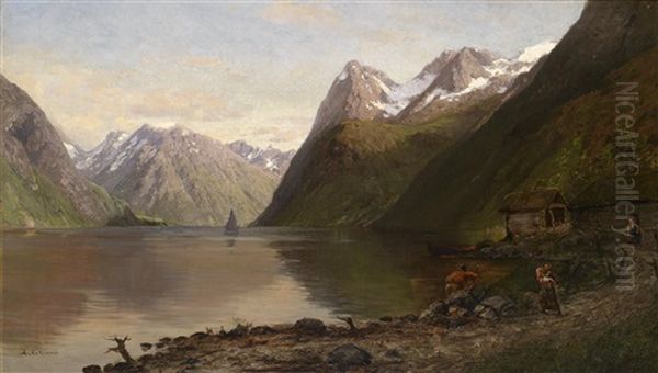 Norwegische Fjordlandschaft - view 1