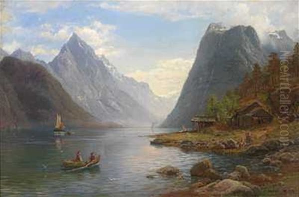 Vestlandsfjord Med Bater - view 1