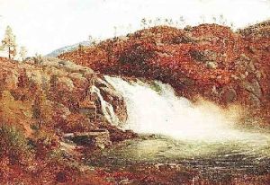 Wasserfall Im Norwegischen Hochland by Anders Monsen Askevold