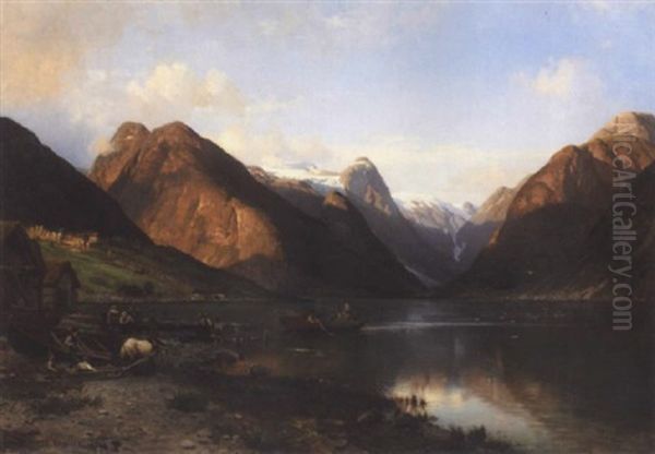 Vestlandsfjord Med Aktivitet I Strankanten - view 1