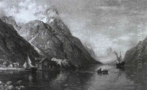 Sommertag In Einem Norwegischen Fjord