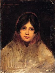 Head Of A Woman With A Scarf