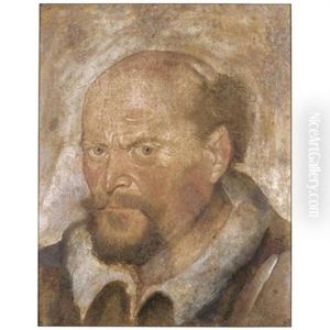 Portrait Of A Bearded Man; (+ Partial Study Of A Madonna And Child, After Raphael, Red Chalk, Verso)