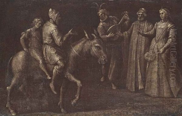 Scenes From Aesop's Fable Of The Miller And His Son (2 Works) - view 1