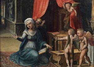 La Vierge De L'annonciation by Amico Aspertini